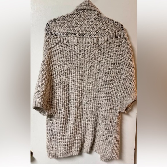 Zara Knit Wool Blend Open Front Cardigan/Sweater Cozy Langenlook Chunky Medium - Picture 4 of 5